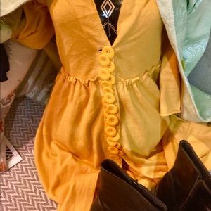 Fabulously quirky buttoned thigh length cardigan